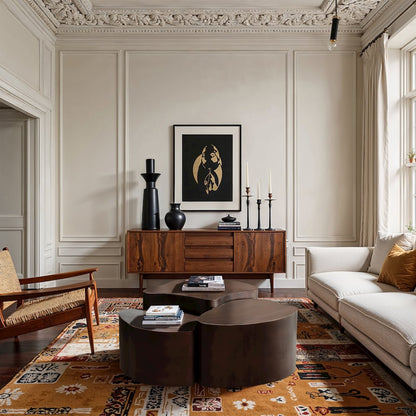 Banyan Brown Iron Coffee Table