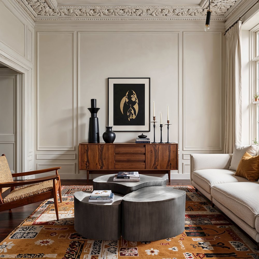 Banyan Silver Iron Coffee Table