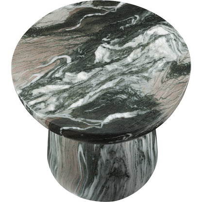 Avellino Green Marble Finish Concrete End Table