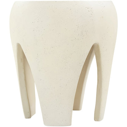 Moxie Cream Concrete And Fiberglass Indoor / Outdoor End Table