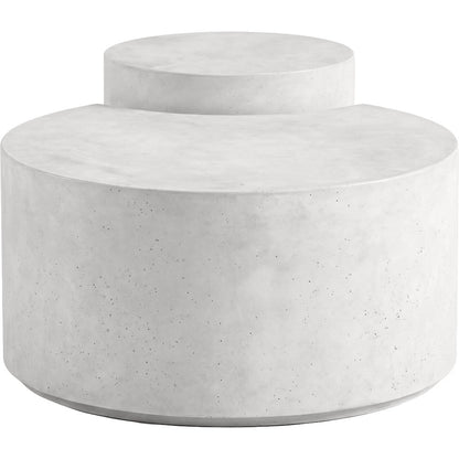 Imperia White Concrete Indoor/Outdoor Coffee Table