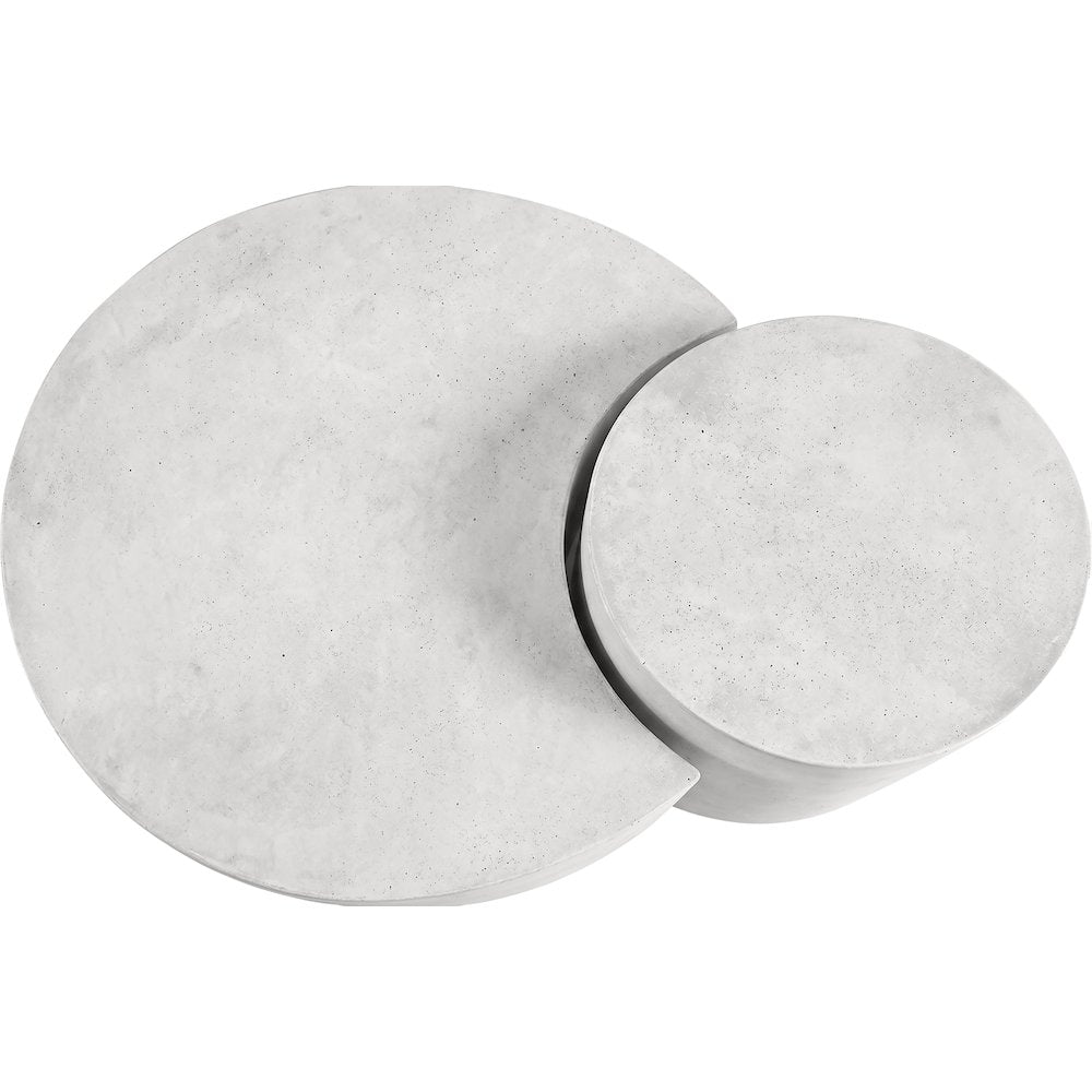 Imperia White Concrete Indoor/Outdoor Coffee Table