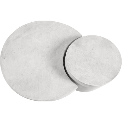 Imperia White Concrete Indoor/Outdoor Coffee Table