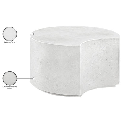 Imperia White Concrete Indoor/Outdoor Coffee Table