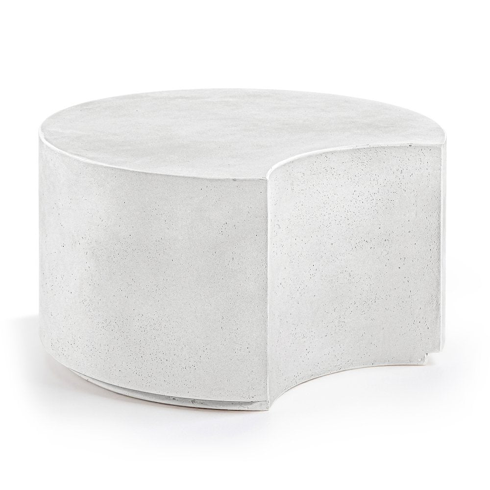 Imperia White Concrete Indoor/Outdoor Coffee Table