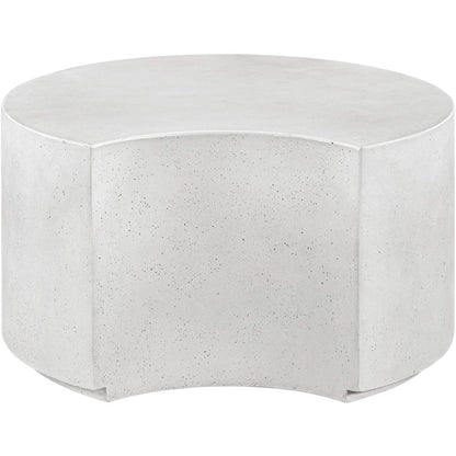 Imperia White Concrete Indoor/Outdoor Coffee Table