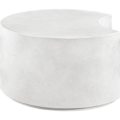 Imperia White Concrete Indoor/Outdoor Coffee Table
