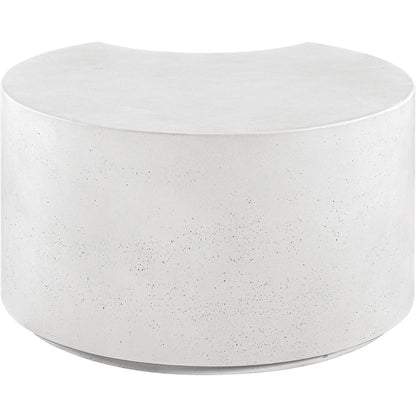 Imperia White Concrete Indoor/Outdoor Coffee Table
