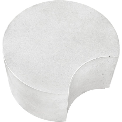 Imperia White Concrete Indoor/Outdoor Coffee Table