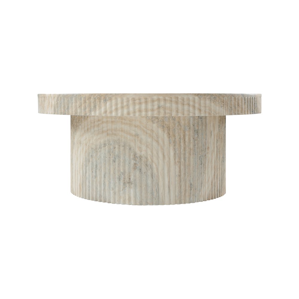 Legatto Travertine Travertine Finish Concrete Coffee Table
