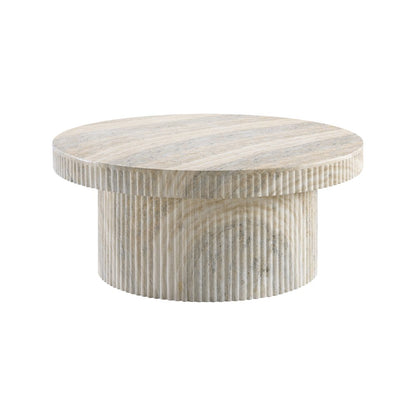 Legatto Travertine Travertine Finish Concrete Coffee Table
