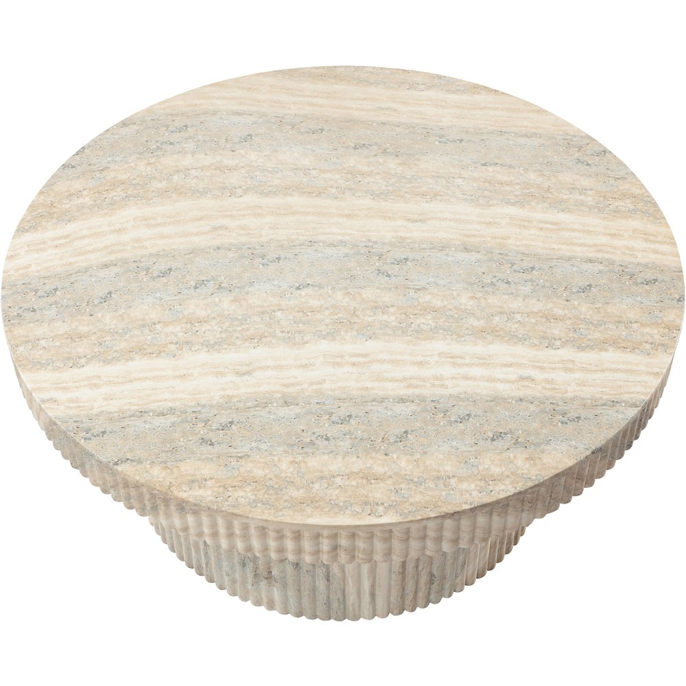 Legatto Travertine Travertine Finish Concrete Coffee Table