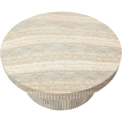 Legatto Travertine Travertine Finish Concrete Coffee Table