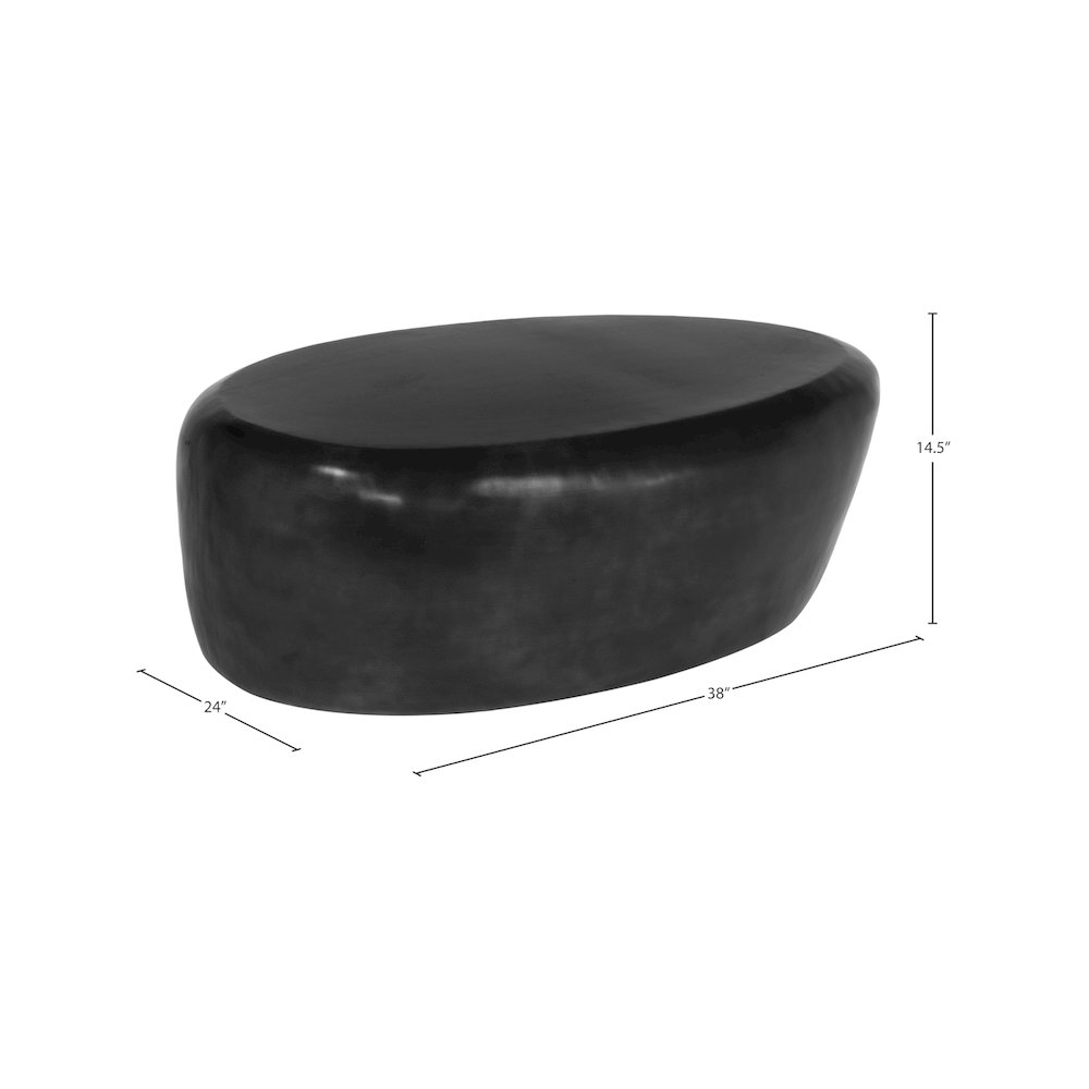 Capsule Black Aluminum Coffee Table