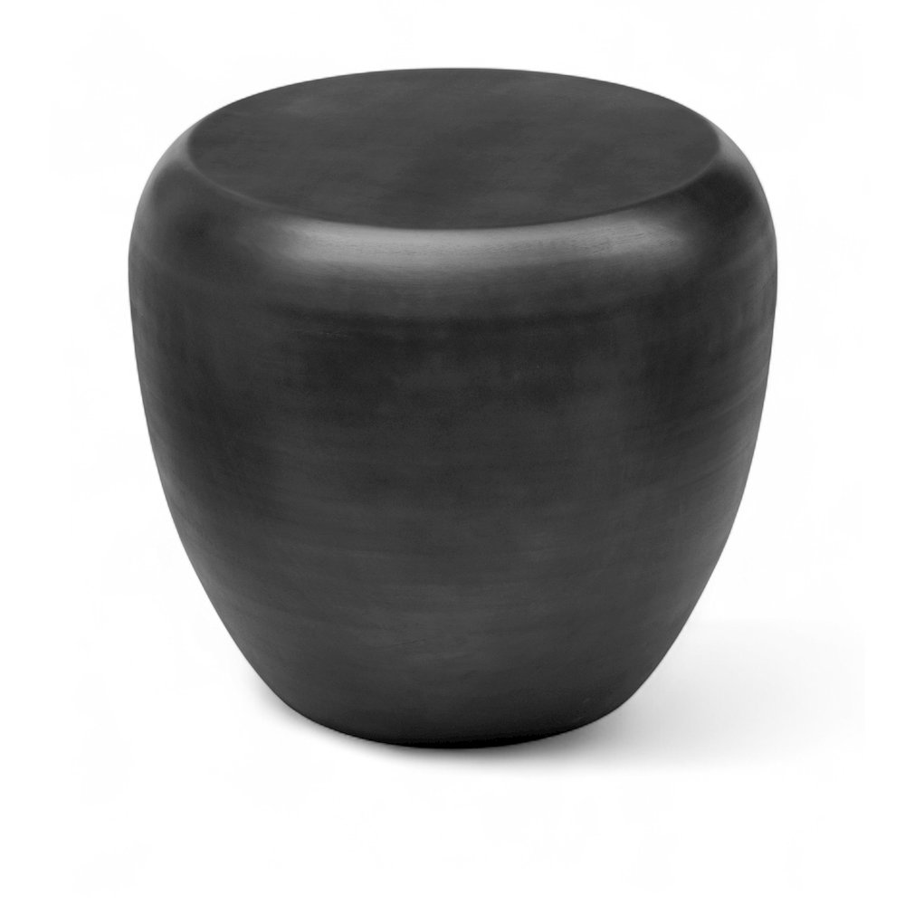 Capsule Black Aluminum End Table