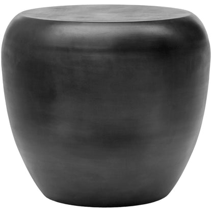 Capsule Black Aluminum End Table