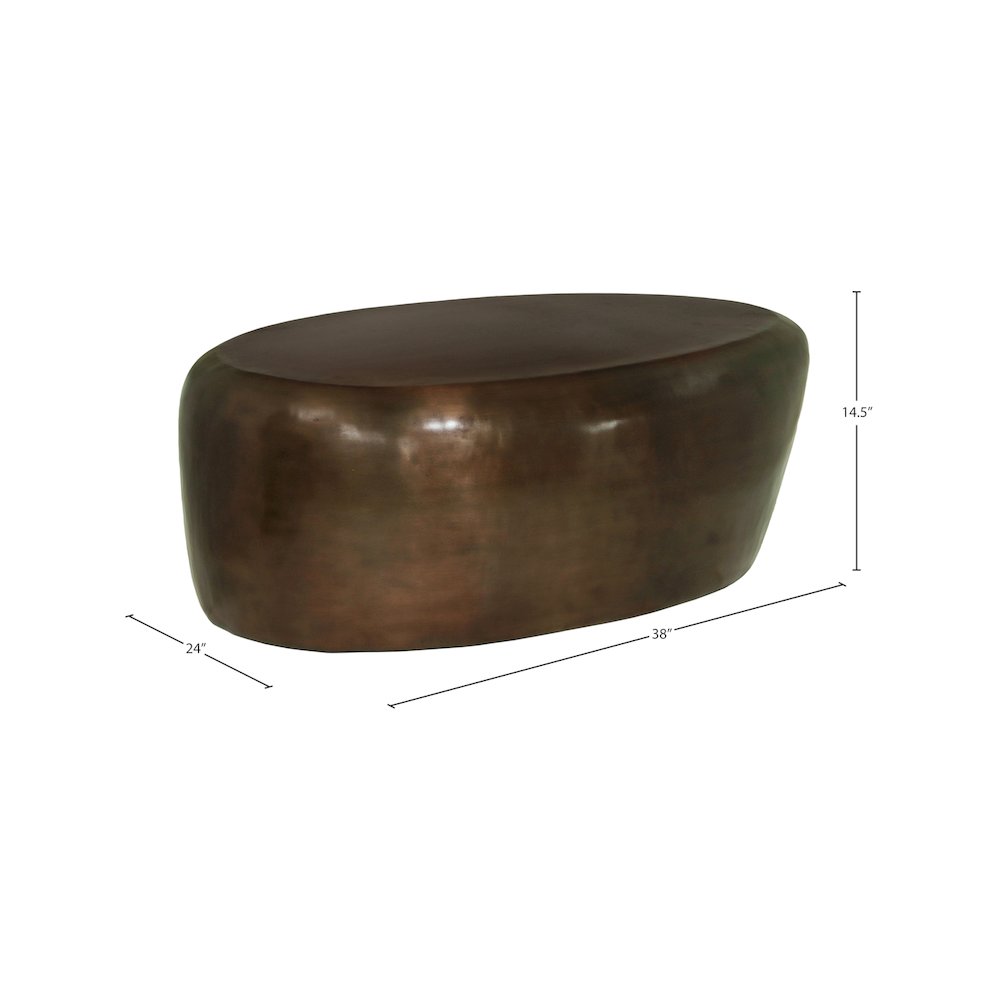 Capsule Brown Aluminum Coffee Table
