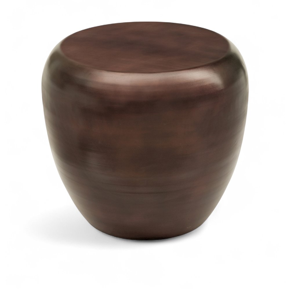Capsule Brown Aluminum End Table