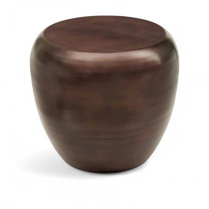 Capsule Brown Aluminum End Table