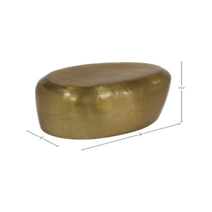 Capsule Gold Aluminum Coffee Table