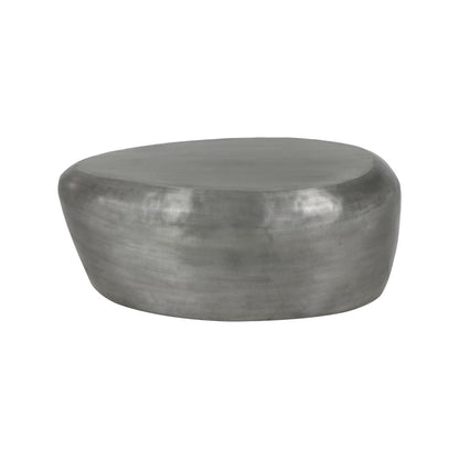 Capsule Silver Aluminum Coffee Table