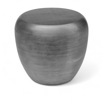 Capsule Silver Aluminum End Table