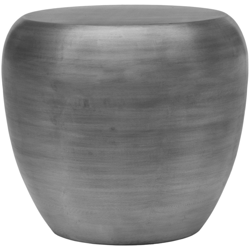 Capsule Silver Aluminum End Table