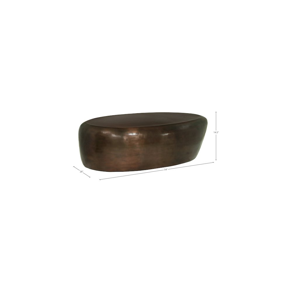Capsule Brown Aluminum Coffee Table
