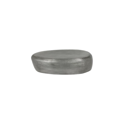 Capsule Silver Aluminum Coffee Table
