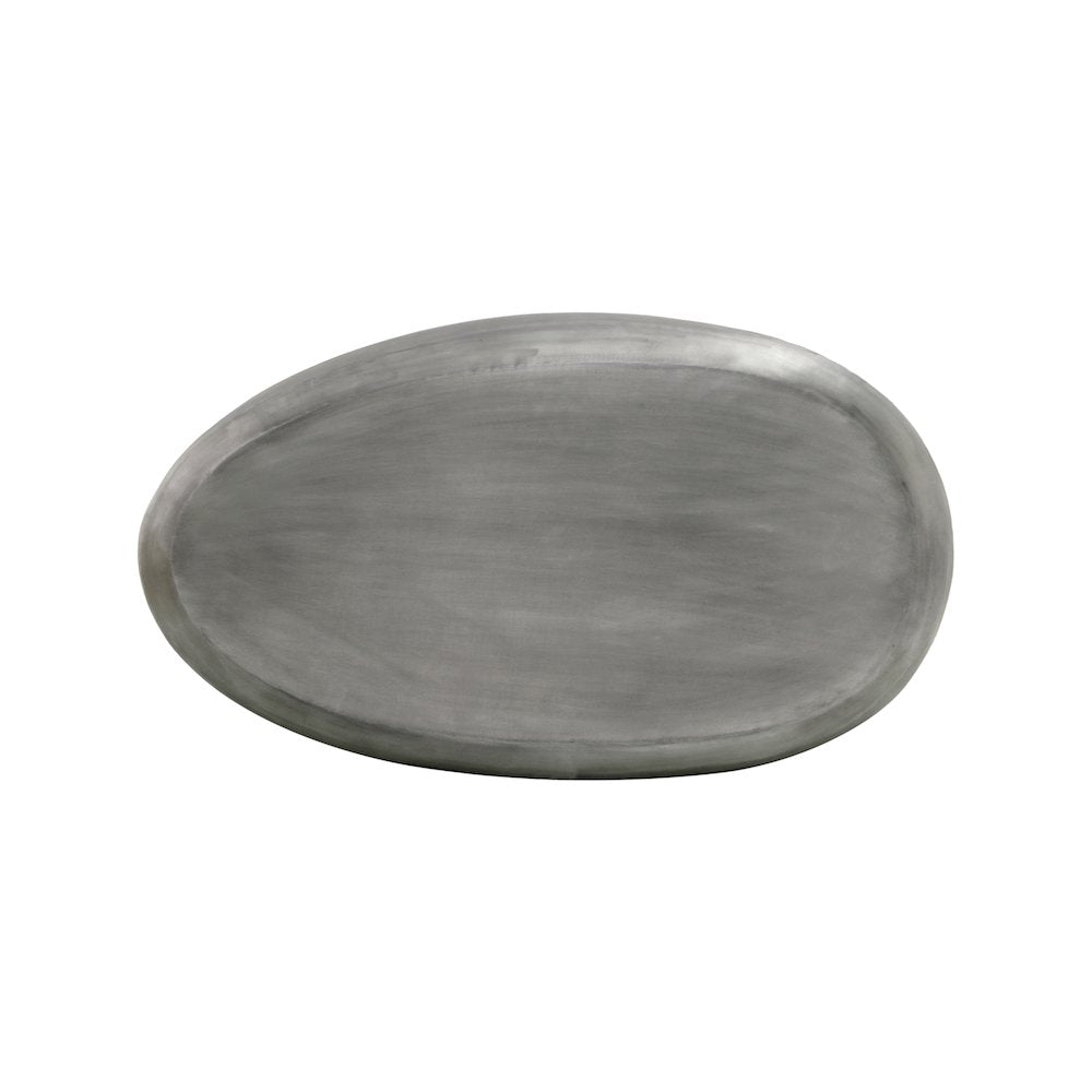 Capsule Silver Aluminum Coffee Table