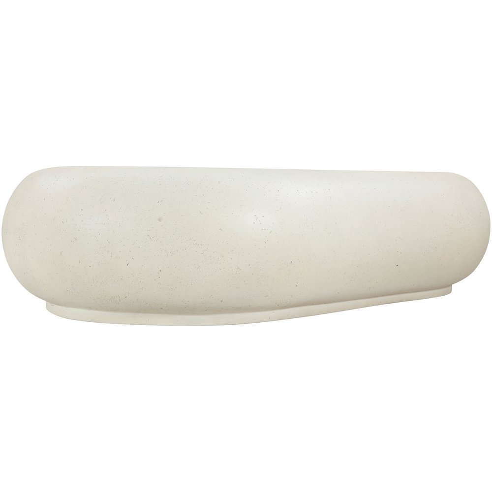 Pebble Cream Concrete And Fiberglass Indoor / Outdoor Coffee Table