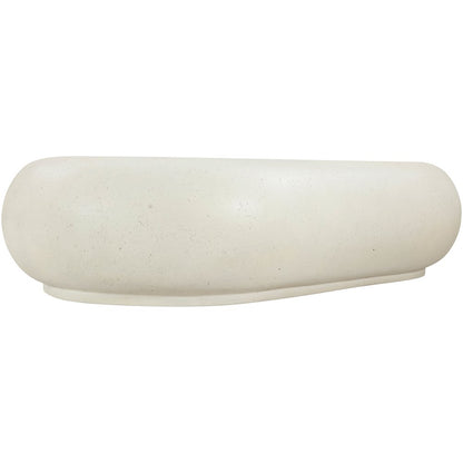 Pebble Cream Concrete And Fiberglass Indoor / Outdoor Coffee Table