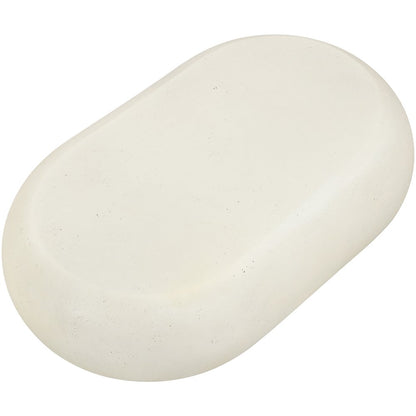 Pebble Cream Concrete And Fiberglass Indoor / Outdoor Coffee Table
