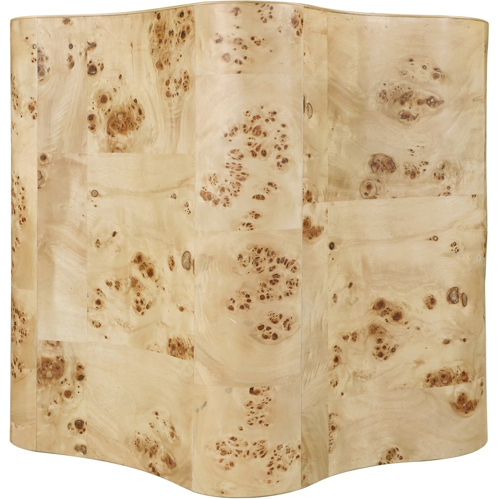 Zaire Natural Burl Wood End Table
