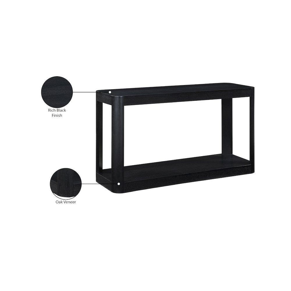Reeves Black Console Table