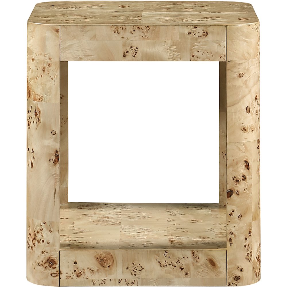 Reeves Natural Burl Wood End Table