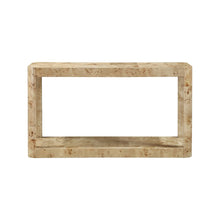 Reeves Natural Burl Wood Console Table