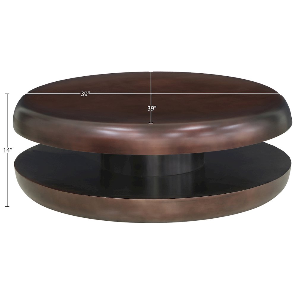 Jamison Brown Iron Coffee Table