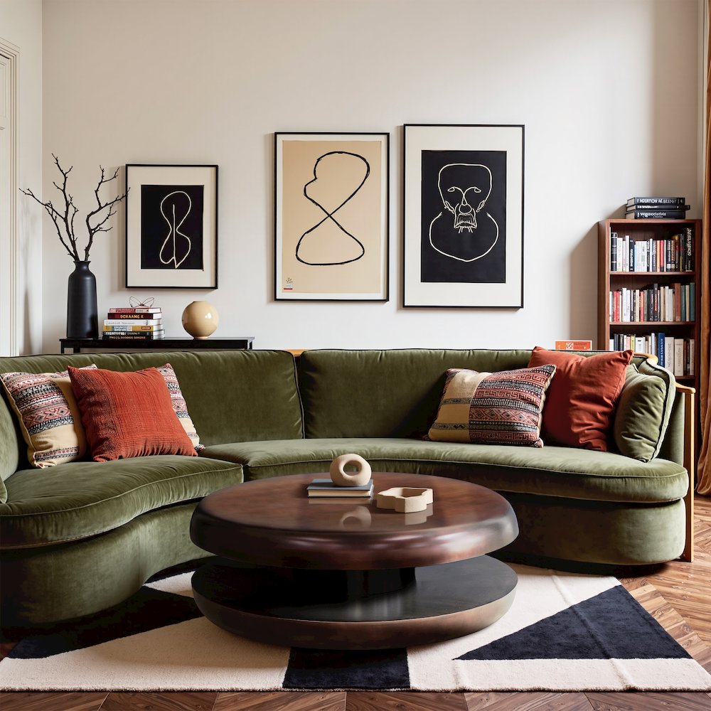 Jamison Brown Iron Coffee Table