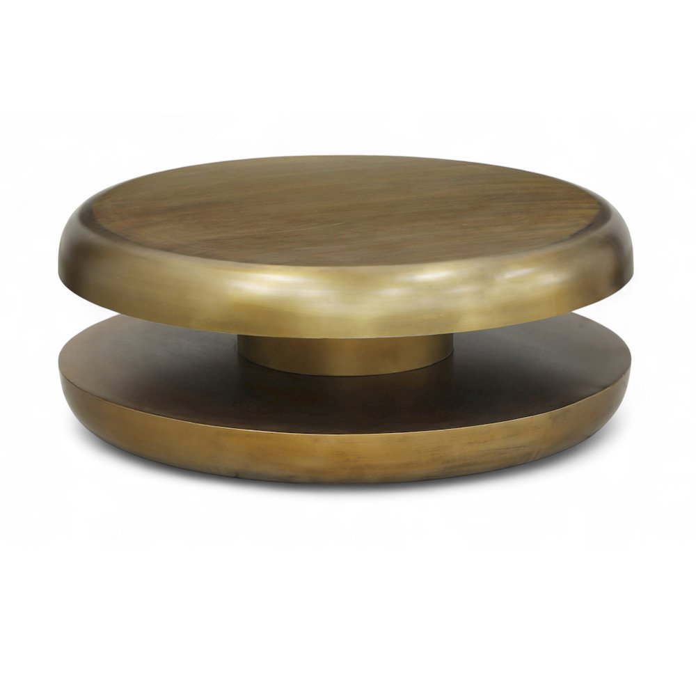 Jamison Gold Iron Coffee Table