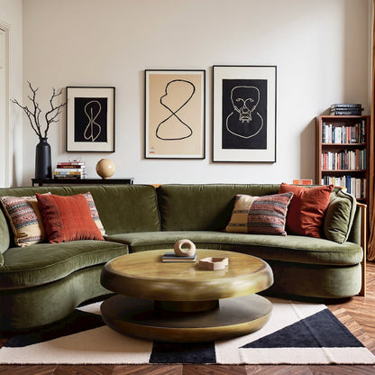 Jamison Gold Iron Coffee Table
