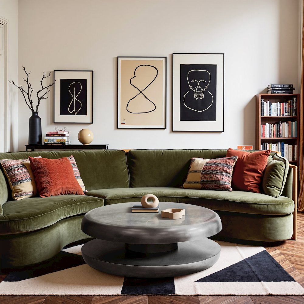 Jamison Silver Iron Coffee Table