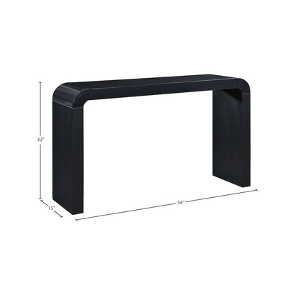 Toulon Black Oak Veneer Console Table