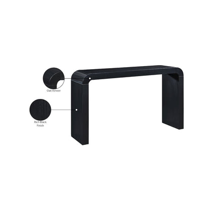 Toulon Black Oak Veneer Console Table
