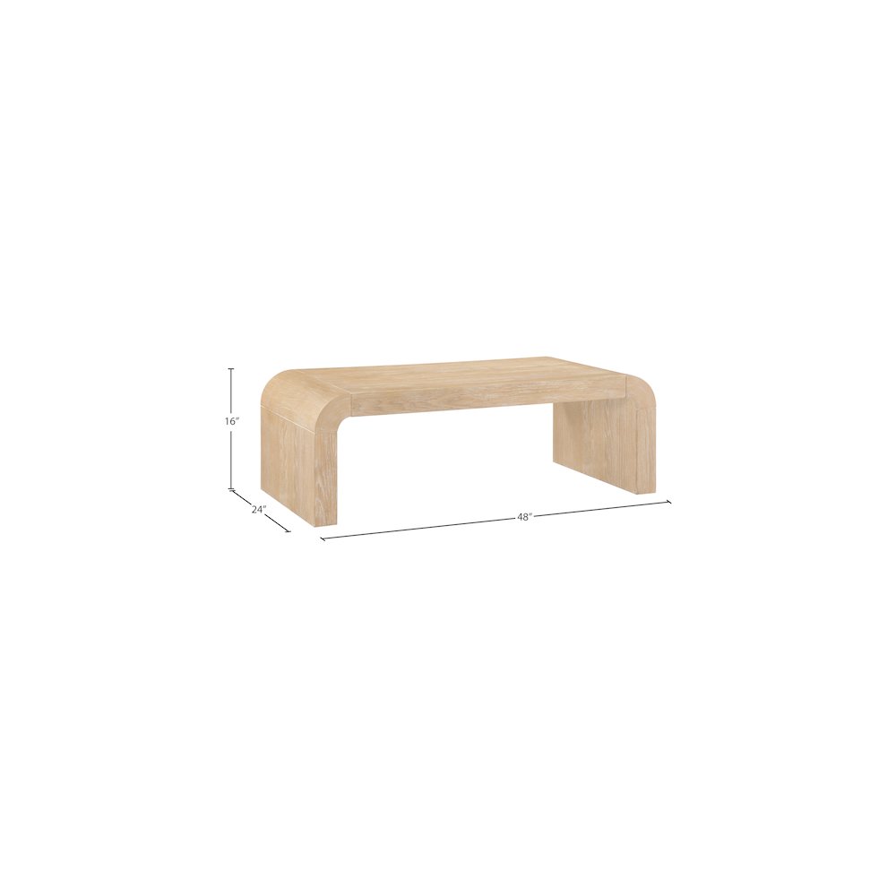 Toulon Natural Oak Veneer Coffee Table