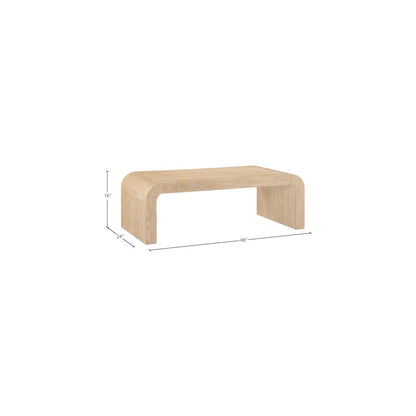 Toulon Natural Oak Veneer Coffee Table