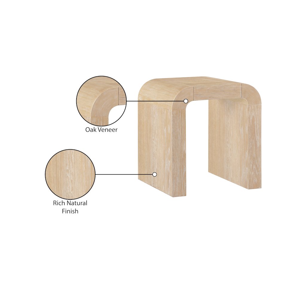 Toulon Natural Oak Veneer End Table