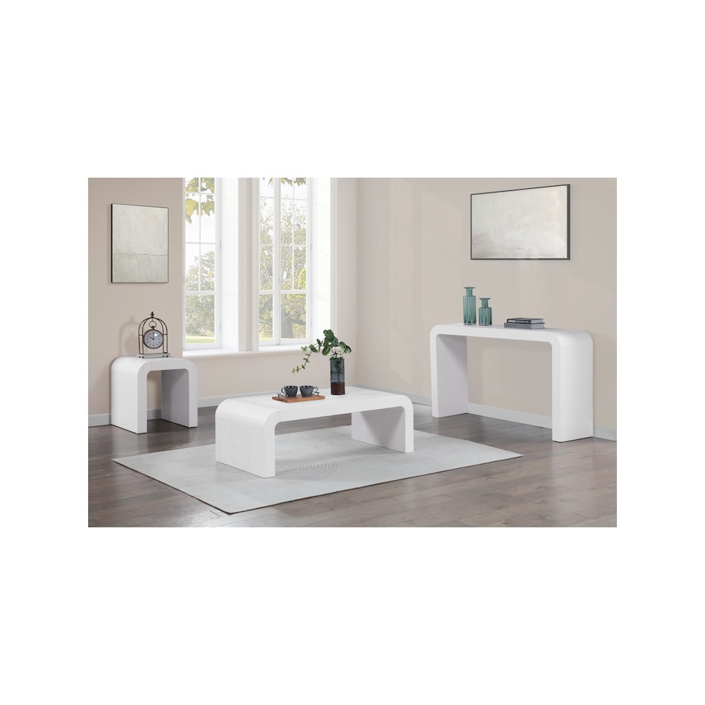Toulon White Oak Veneer Coffee Table
