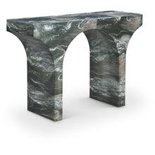 Pomezia Green Marble Finish Console Table