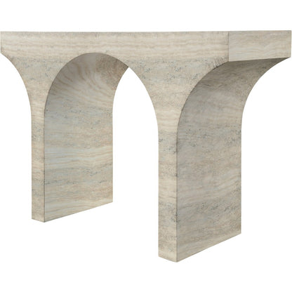 Pomezia Travertine Travertine Finish Console Table